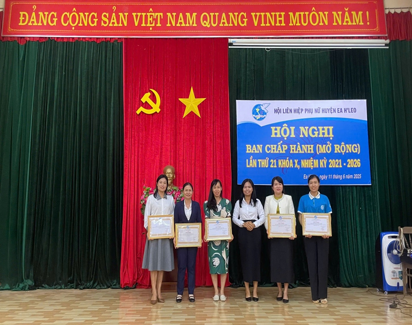 Hội Liên hiệp Phụ nữ huyện Ea H’Leo tổ chức Hội nghị Ban chấp hành lần thứ 21 khóa X, nhiệm kỳ 2021-2026